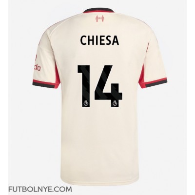 Camiseta Liverpool Federico Chiesa #14 Visitante Equipación 2025-26 manga corta Camiseta Liverpool Federico Chiesa #14 Visitante Equipación 2025-26 manga corta